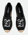 Karl Lagerfeld Slip On Klls51 Kamini Duo Cafe De Karl Black Canvas