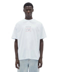 Msgm T-Shirt Four Line Embroidery White-AL Capone Premium