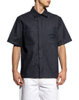 Givenchy Shirt Short Sleeve Logo Dark Blue