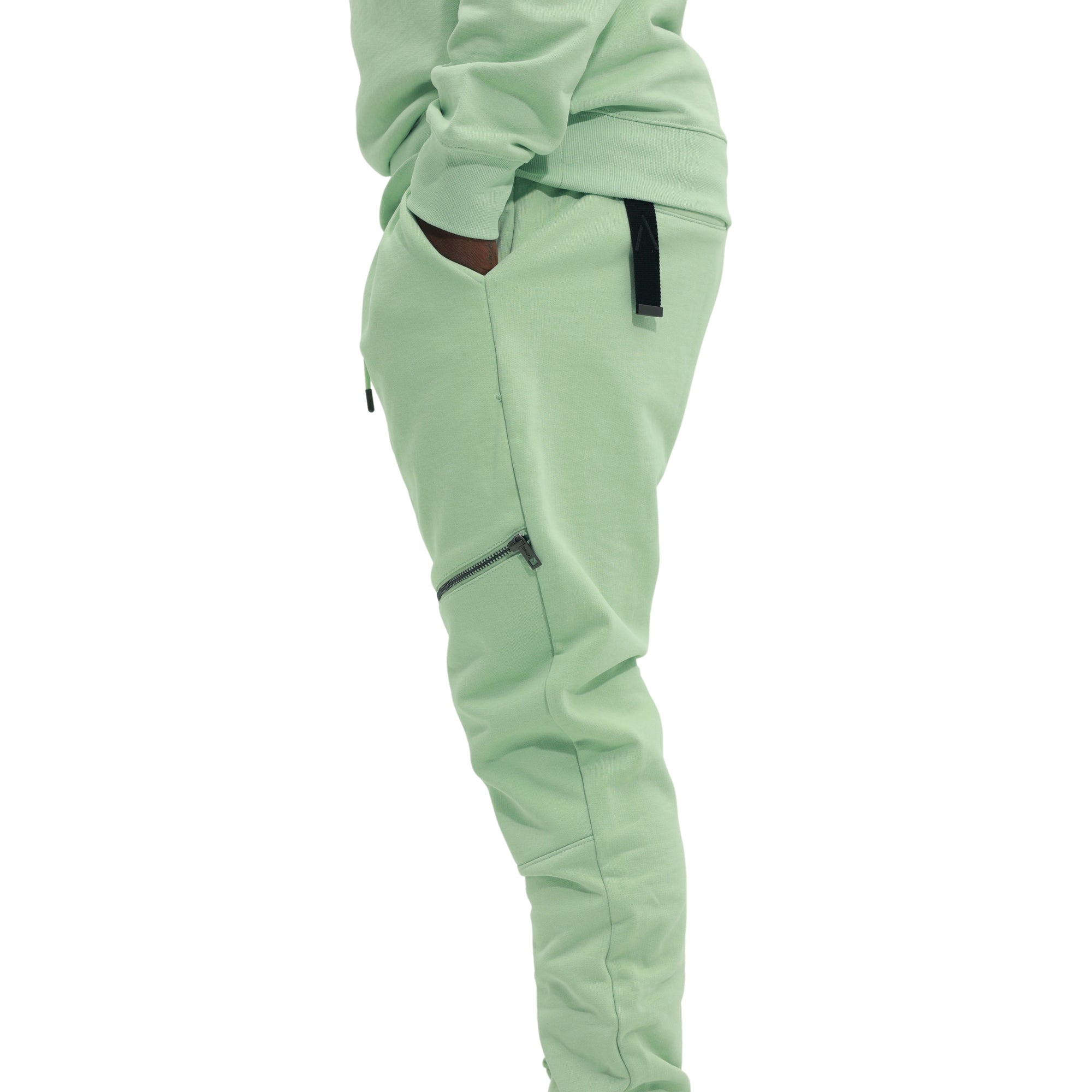 Capone Sweatpants Zipped Mint-AL Capone Premium