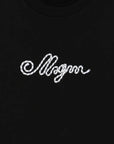 Msgm Sweater Shoelace Logo Black-White