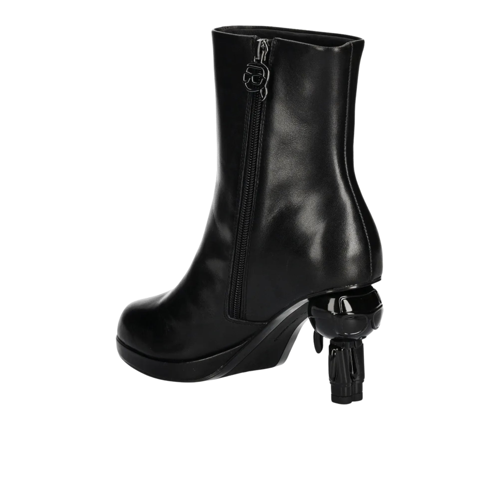 Karl Lagerfeld Heel Ikon Island Midi Zip Black-AL Capone Premium