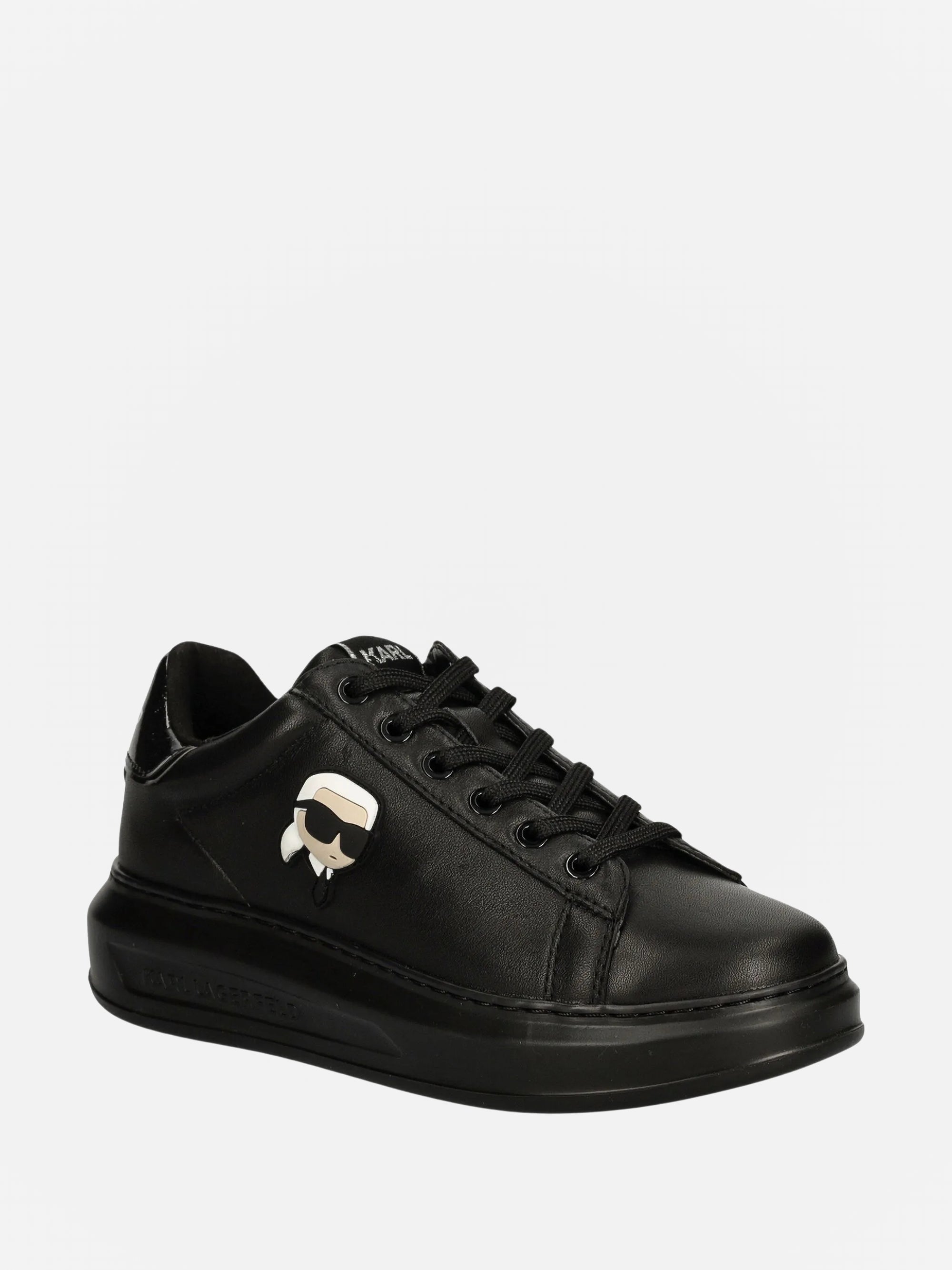 Karl Lagerfeld KL471 Sneaker Kapri Mens Karl NFT Lo Lace Black Leather / Mono-AL Capone Premium