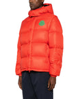 Moncler Jacket Cyclone Puffer Logo Orange