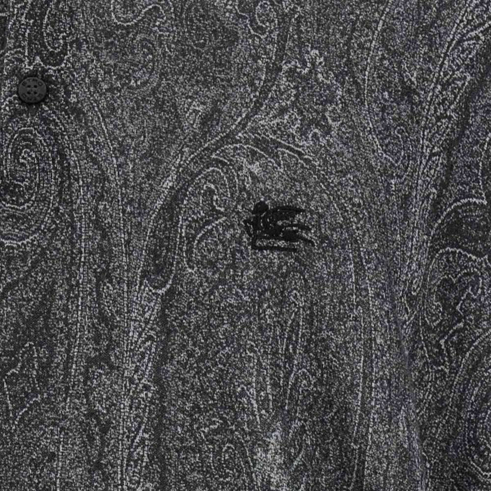 Etro Golfer Knitted Allover Paisley Grey-AL Capone Premium