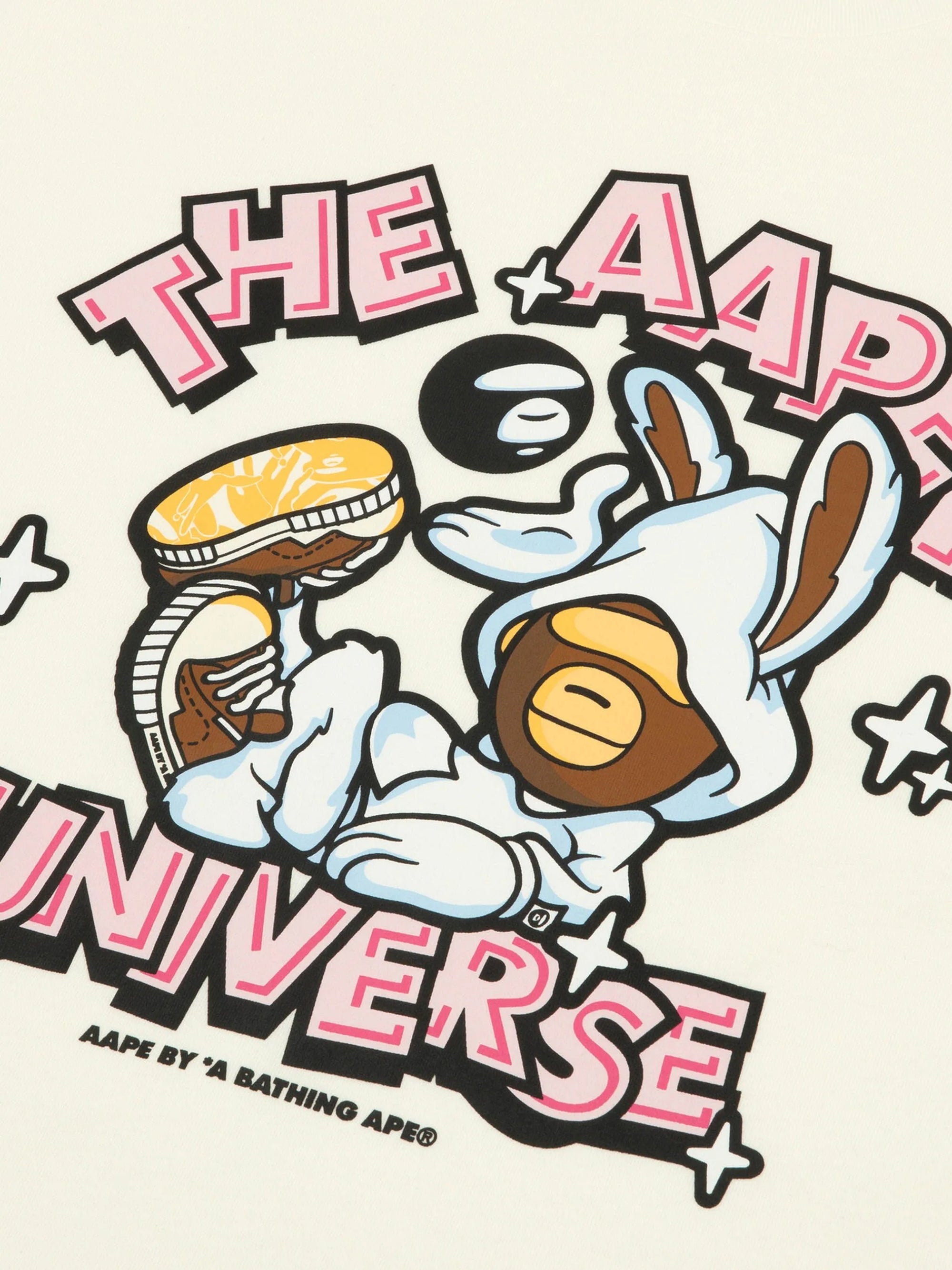 Aape T-Shirt The Aaper Universe Ivory-AL Capone Premium