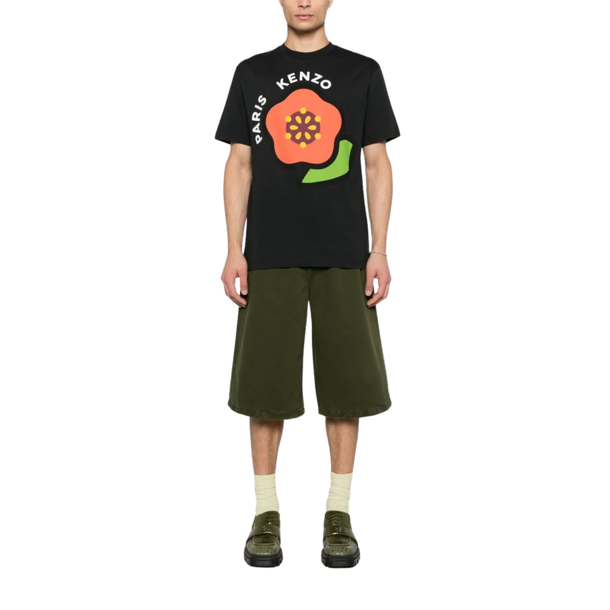 Kenzo T-Shirt Boke Flower Black-AL Capone Premium