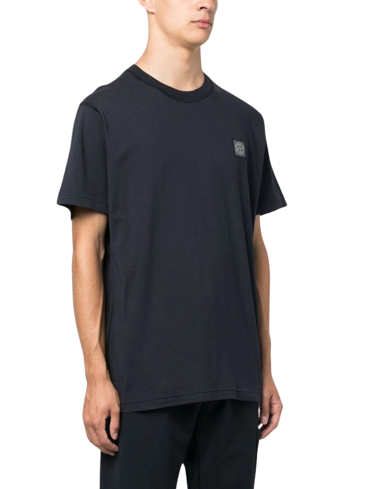 Stone Island T-Shirt Logo Black-AL Capone Premium