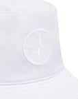Stone Island Bucket Hat Logo White