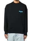 Msgm Sweater Felpa Logo Black-AL Capone Premium