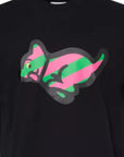 Ice-Cream T-Shirt Running Puppy Black