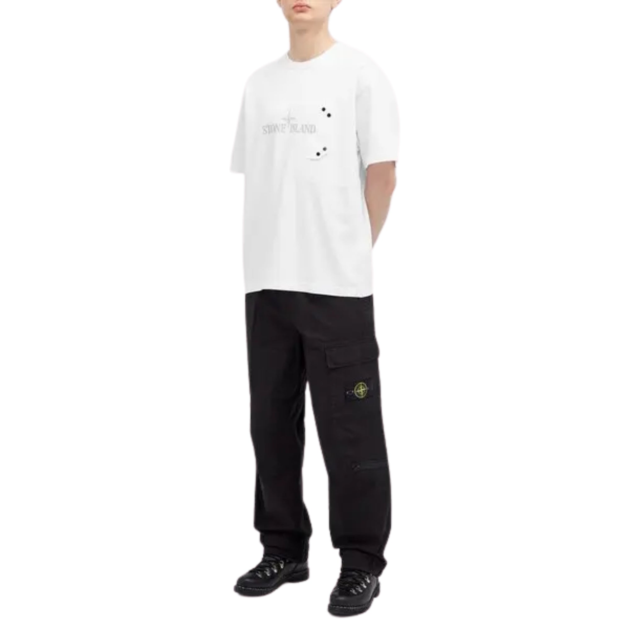 Stone Island T-Shirt Logo White-AL Capone Premium