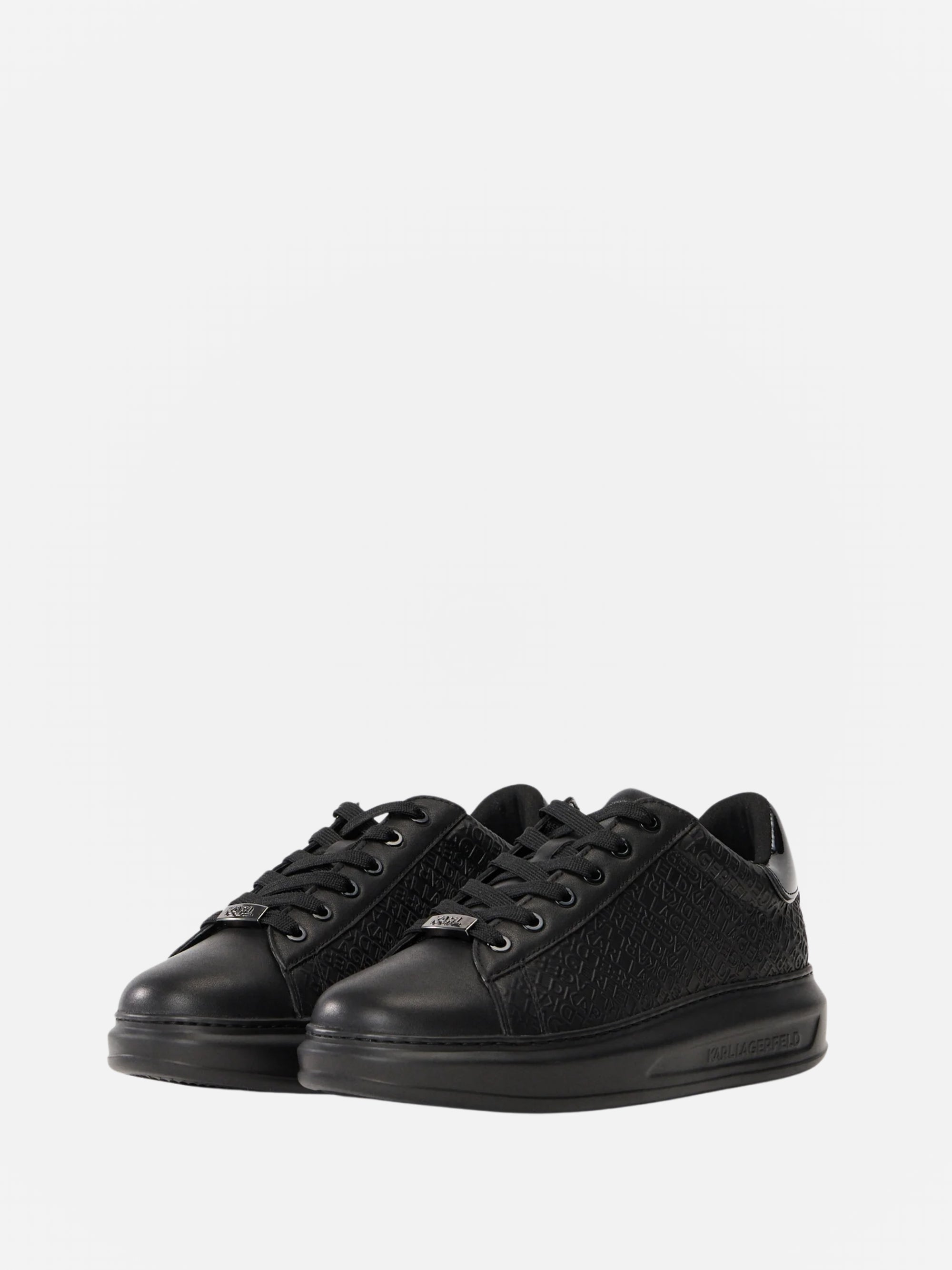 Karl Lagerfeld KL559 Kapri Emboss Repeat Lo Lace Black Leather/Mono-AL Capone Premium