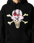 Ice-Cream Hoodie Cones & Bones Black