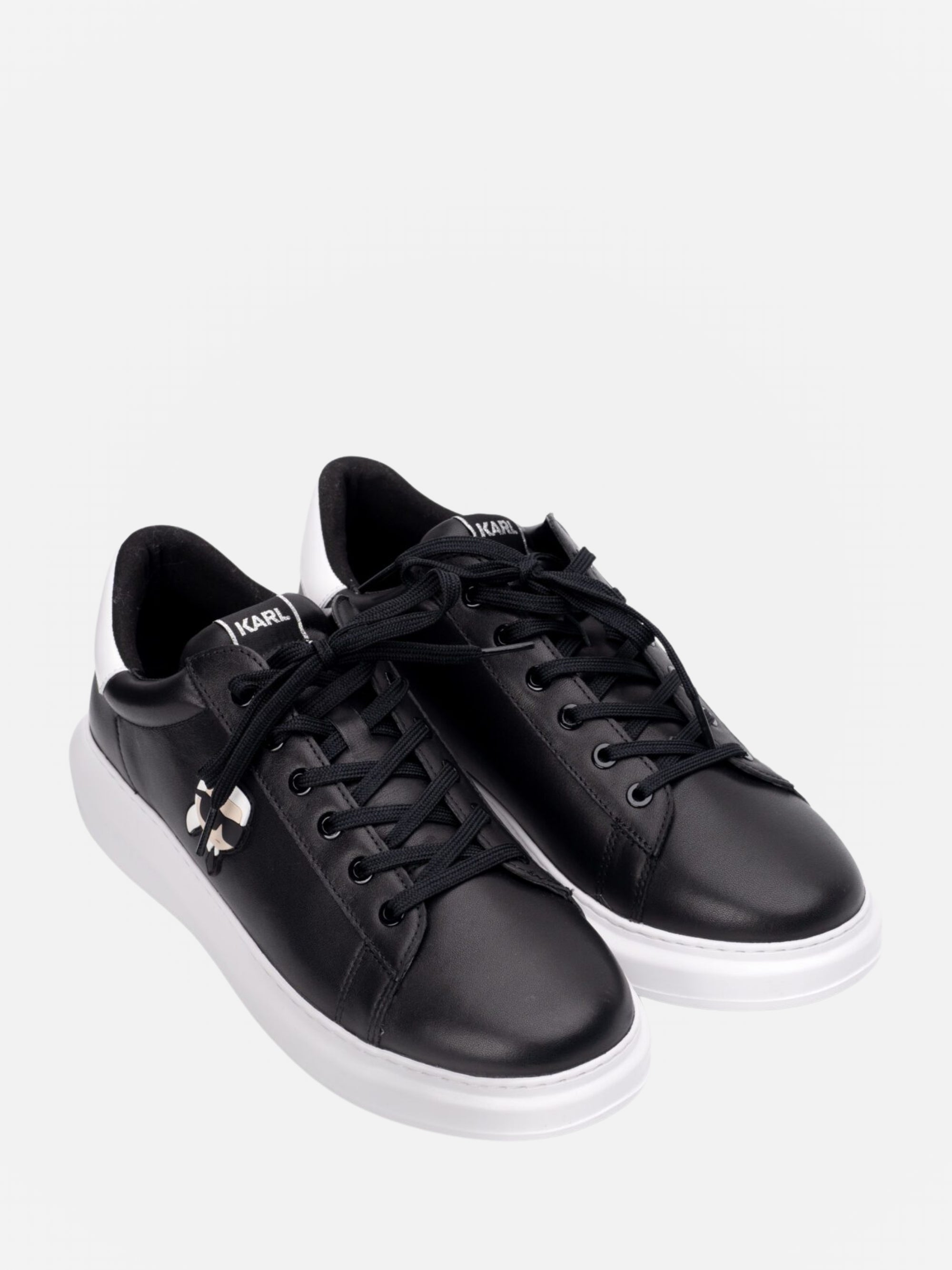 Karl Lagerfeld KL470 Sneaker Kapri Mens Karl NFT Lo Lace Black Leather-AL Capone Premium