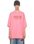 Vetements T-Shirt Crystal Paris Pink