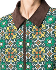 Drole De Monsieur Jacket Pattern Green-AL Capone Premium