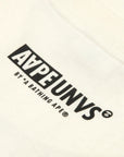 Aape T-Shirt Union Moonface Logo Ivory