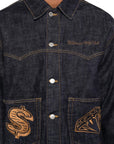 Billionaire Boys Club Jacket Diamonds & Dollars Pocket Logo Indigo-AL Capone Premium