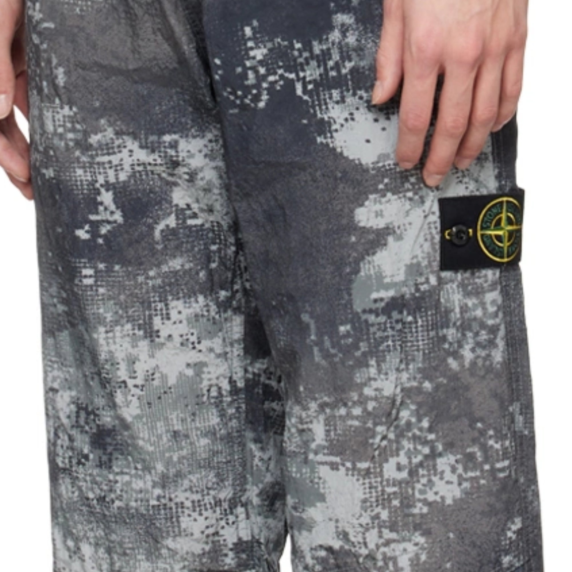 Stone Island Cargo Pants Camo Grey-White-AL Capone Premium