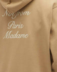 Drole De Monsieur Hoodie Calligraphy Slogan Ice Brown