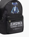 Iceberg Jeans Bag Teddy Print Black