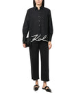 Karl Lagerfeld Shirt Signature Logo Black
