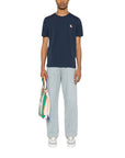 Maison Kitsune T-Shirt Chillax Fox Patch Eclipse Blue