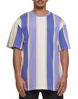 Karl; Kani T-Shirt Small Sign Stripe Lilac-Ivory-Off-White-AL Capone Premium
