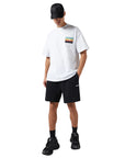 Msgm Shorts Elasticated Black-White