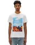 Purple T-Shirt Abouve & Below White