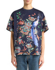 Etro T-Shirt Peacock Garden Navy