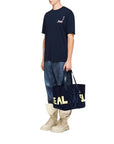 Jw Anderson T-Shirt Back Print Navy-AL Capone Premium
