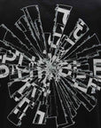 Purple T-Shirt Shattered Logo Black