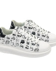 Karl Lagerfeld Sneaker Nft Kapri Graffiti White-Black