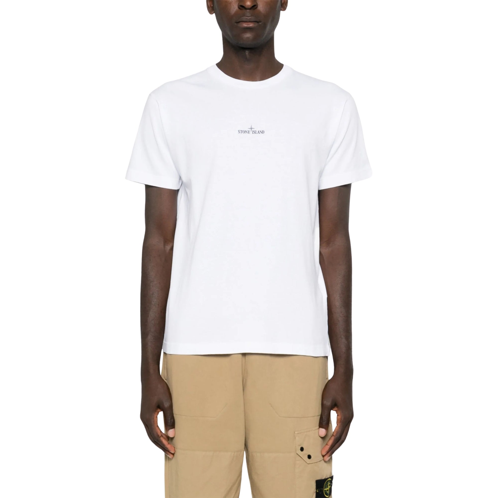 Stone Island T-Shirt Logo White-AL Capone Premium