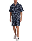Kenzo Bermuda Shorts Oceans Camo Blue