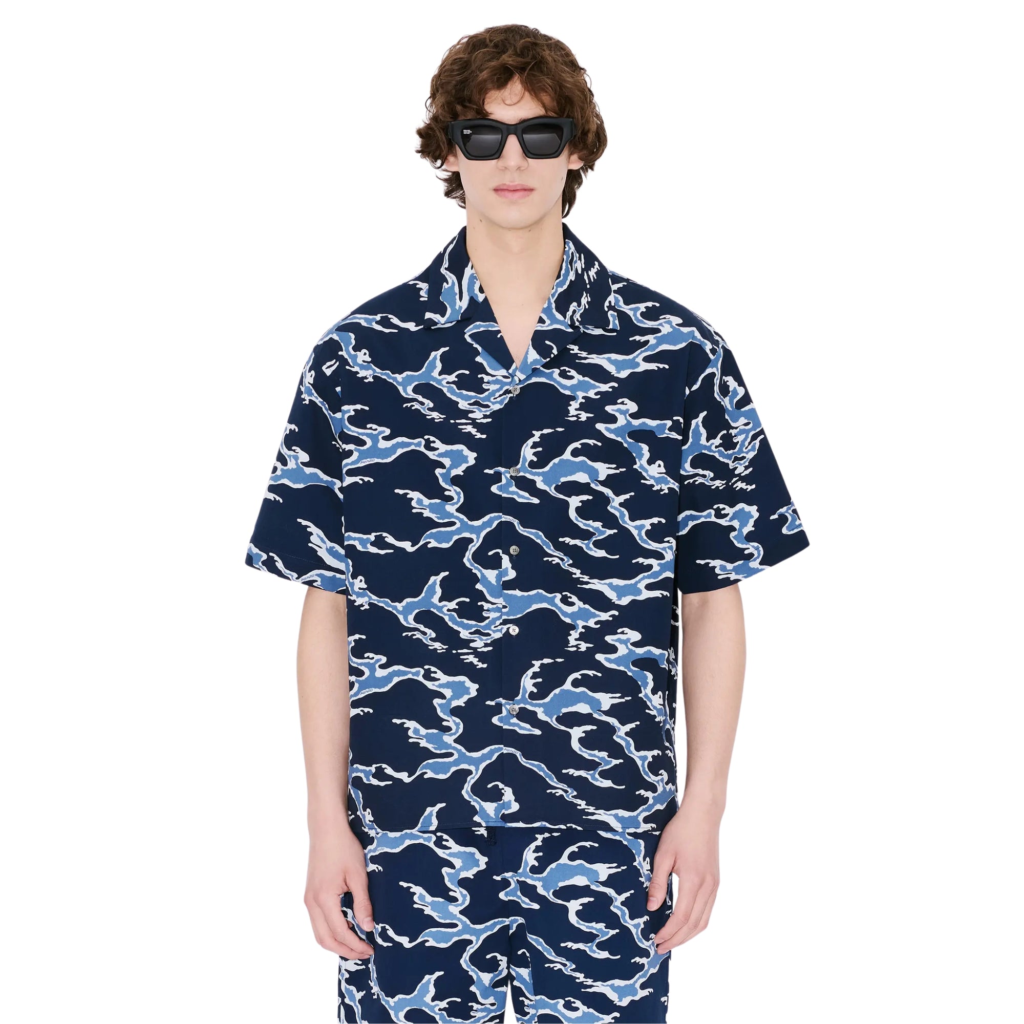 Kenzo Shirt SC Ocean Camo Blue-AL Capone Premium