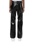 Msgm Pants Leather Black