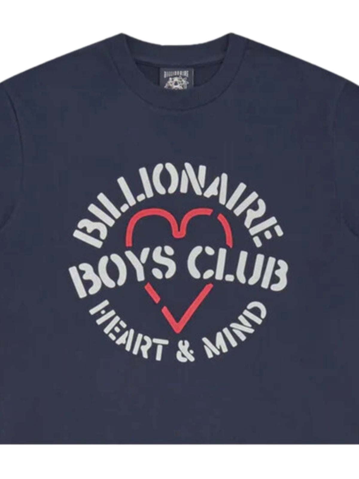 Billionaire Boys Club T-Shirt Heart & Mind Stencil Logo Navy-AL Capone Premium