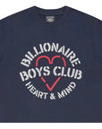 Billionaire Boys Club T-Shirt Heart & Mind Stencil Logo Navy-AL Capone Premium