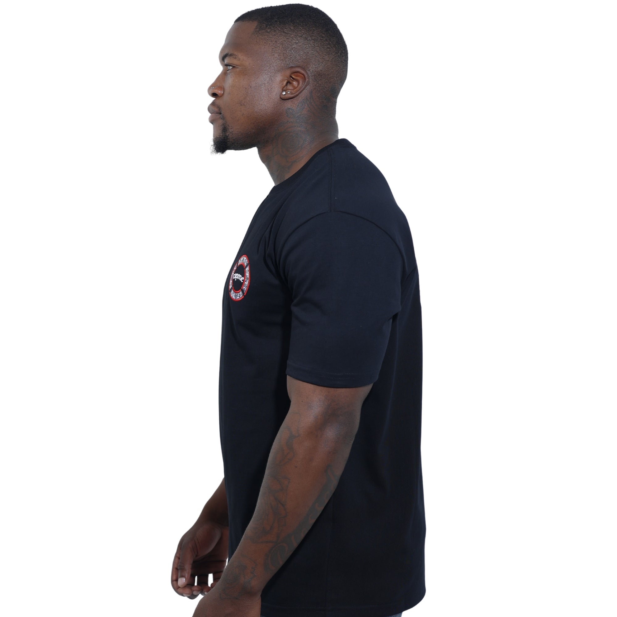 Capone T-Shirt Mexican Logo Black-AL Capone Premium