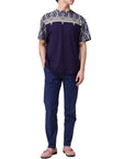 Etro T-Shirt Upper Print Navy