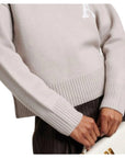 Ami Sweater Logo Light Beige-AL Capone Premium