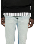 Purple Jeans Shadow Inseam Light Indigo