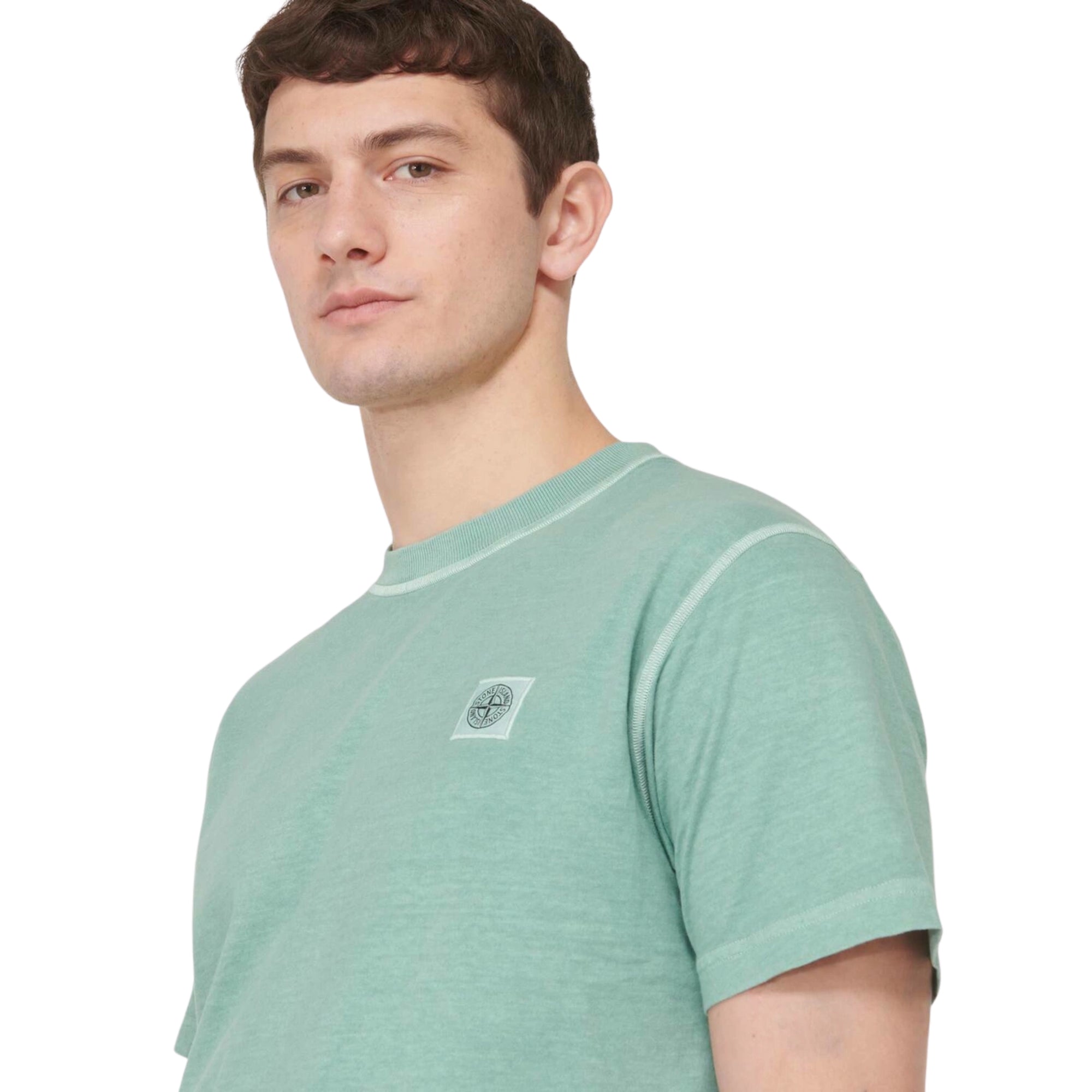 Stone Island T-Shirt Logo Green-AL Capone Premium