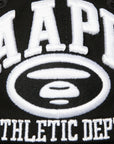 Aape Cap Athletic Dept Logo Black-White-AL Capone Premium