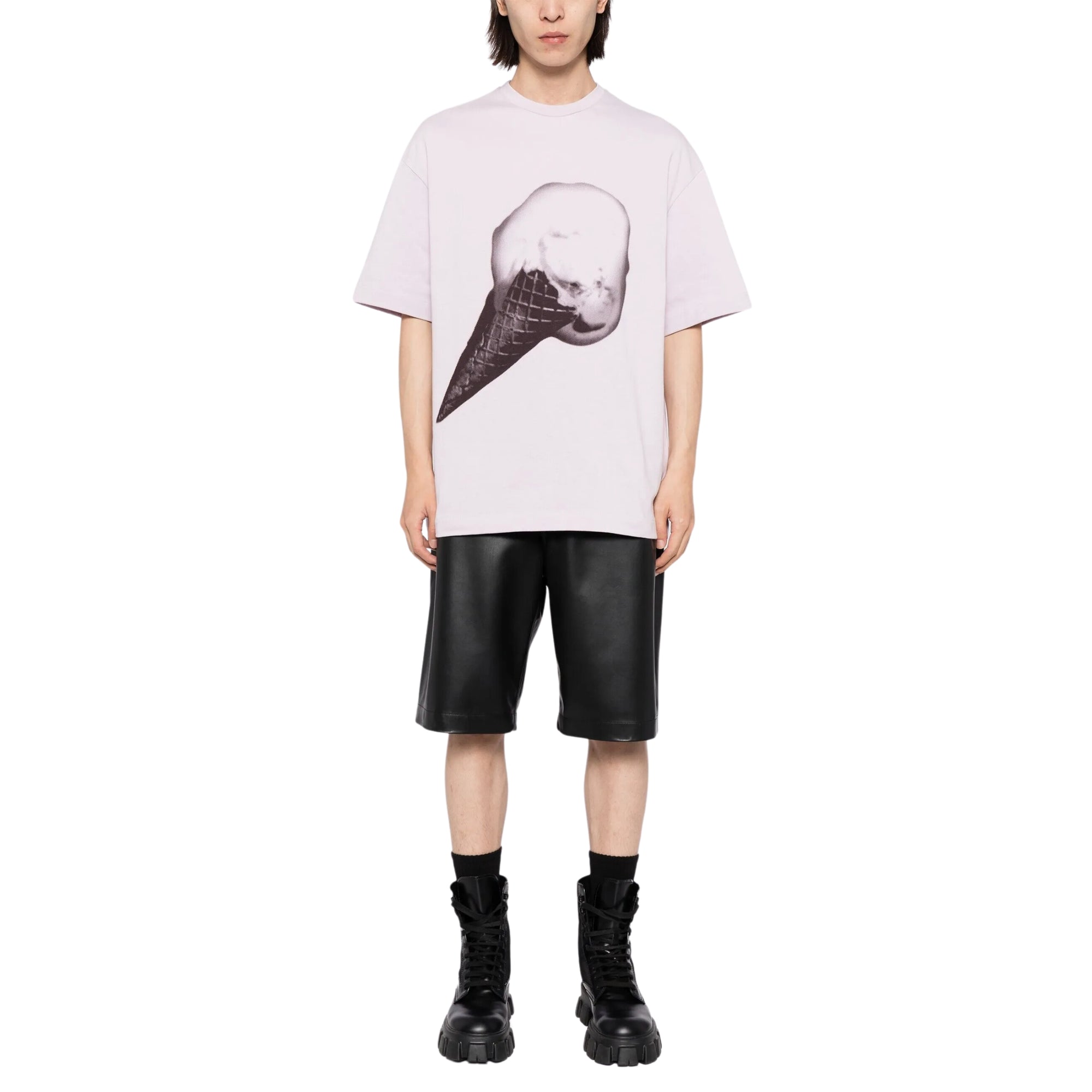 Jil Sander T-Shirt Ice Cream Cone White-AL Capone Premium