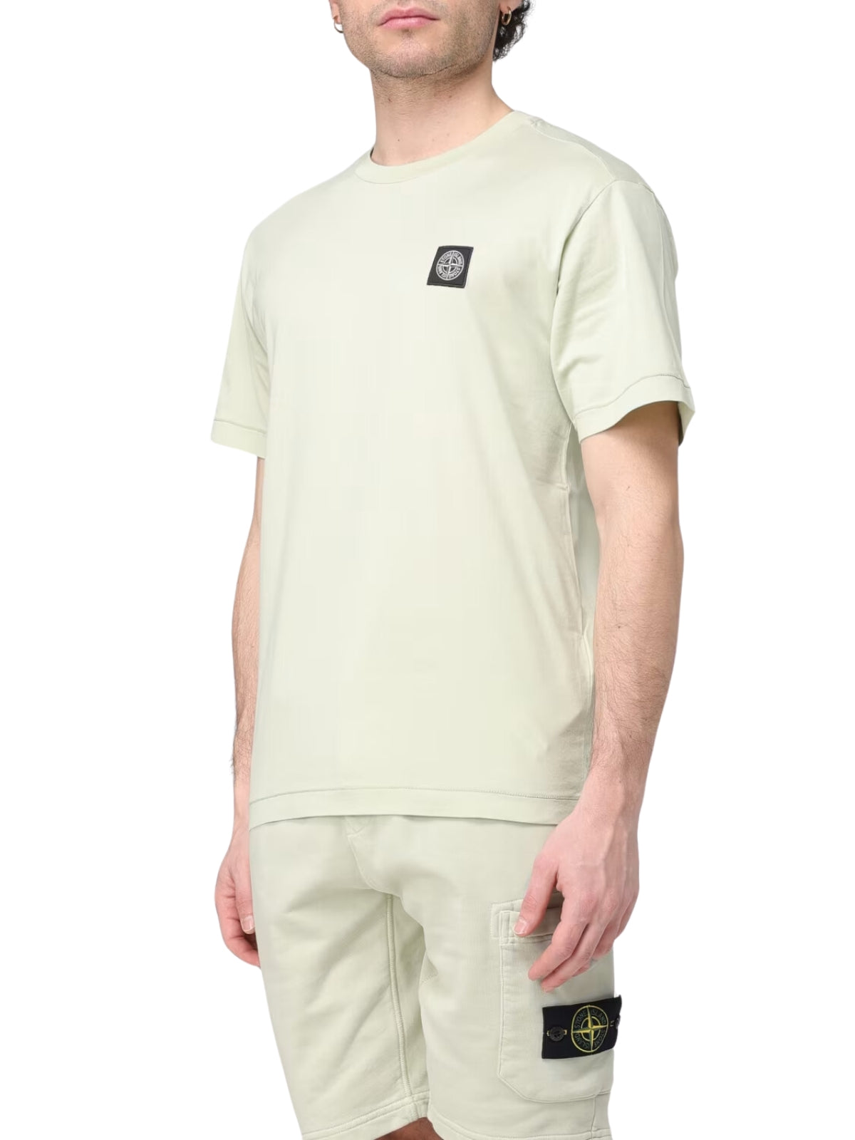 Stone Island T-Shirt Logo Light Green-AL Capone Premium