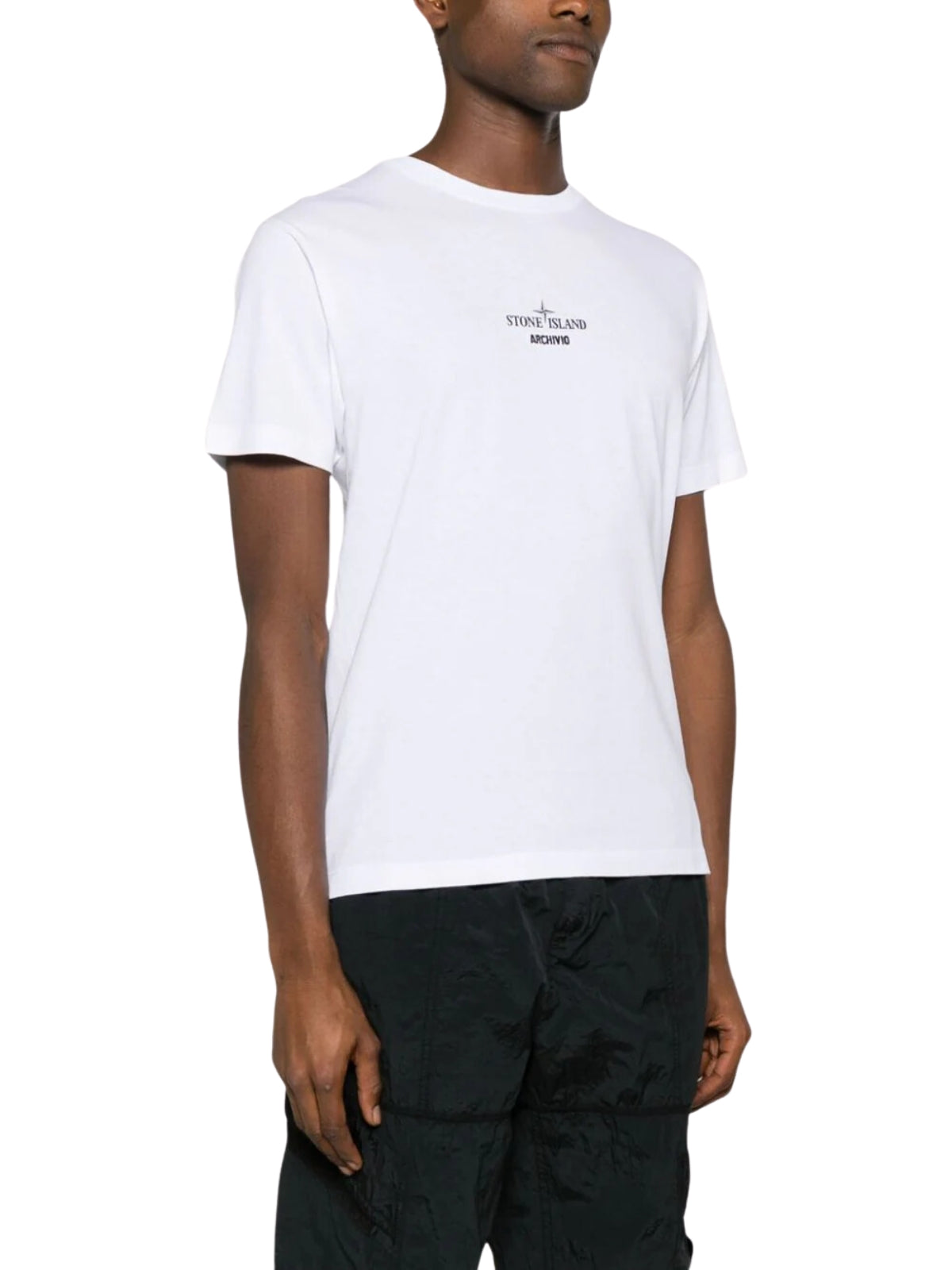 Stone Island T-Shirt Logo White-AL Capone Premium